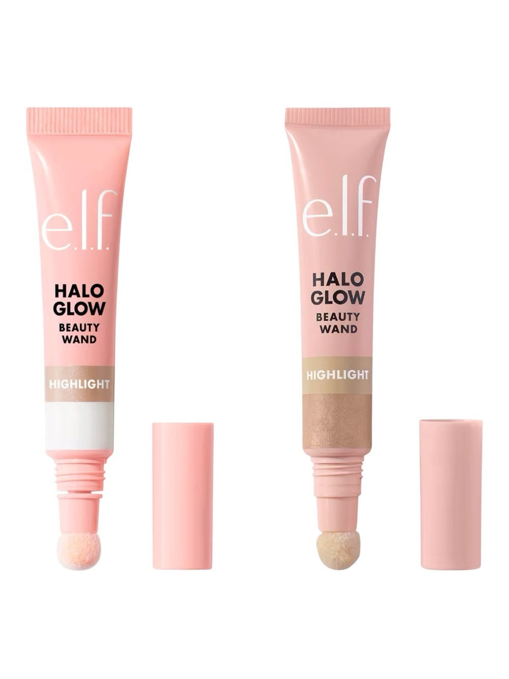 e.l.f. Cosmetics Halo Glow Highlight Wand x2 NWT-Champagne Campaign/IRL Angel